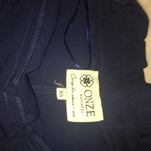 Wide leg blue pants - Picture 2 of 3